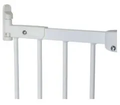 otroška varnostna ograjica Flexi Fit, kovinska, 67 - 105,5 cm, bela