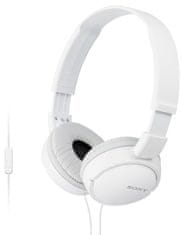Sony slušalke z mikrofonom MDRZ-X110AP, bele