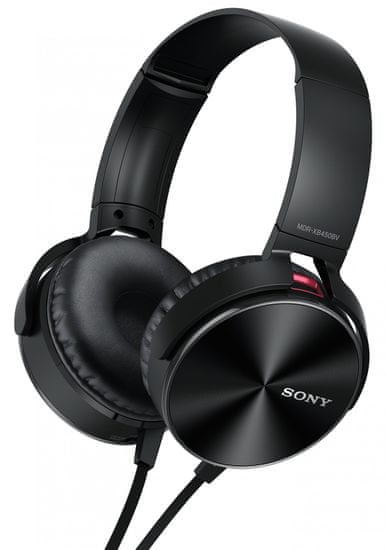 Sony slušalke Extra Bass MDR-XB450BV, črne