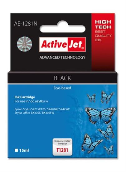 ActiveJet kartuša za Epson T1281 črna