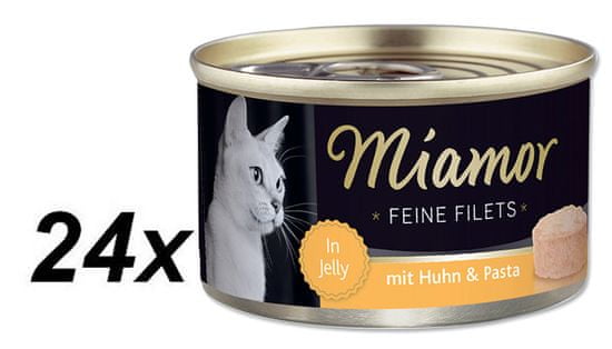 Finnern hrana za mačke Miamor, piščanec in testenine, 24 x 100 g