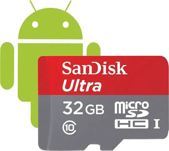 SanDisk spominska kartica Ultra MicroSDHC 32 GB + adapter SD