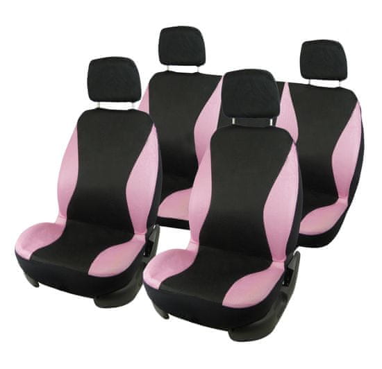 CarPoint prevleke sedeža set 8 kos CP Sport, roza