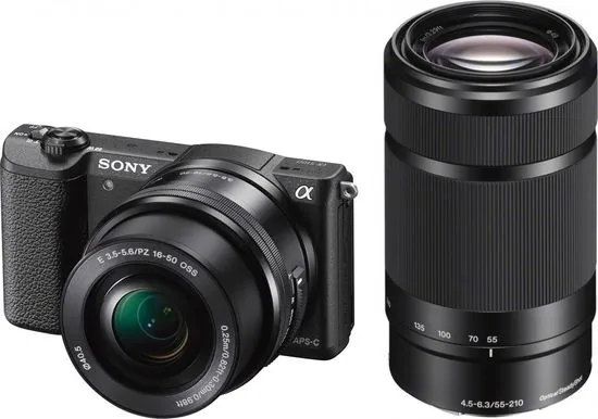 Sony ILCE-5100YB brezzrcalni fotoaparat + 16-50 mm + 55-210 mm objektiva