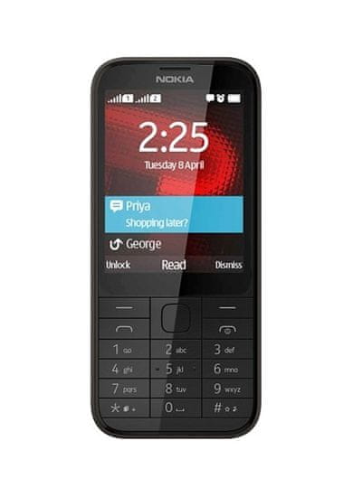 Nokia GSM telefon 225, črna