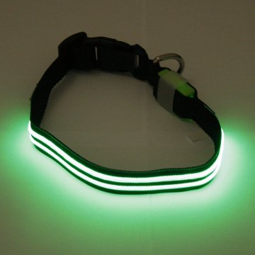 Akinu svetleča ovratnica deluxe zelena