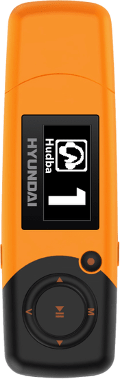 Hyundai MP3 predvajalnik MP 366, 8GB, oranžen - odprta embalaža
