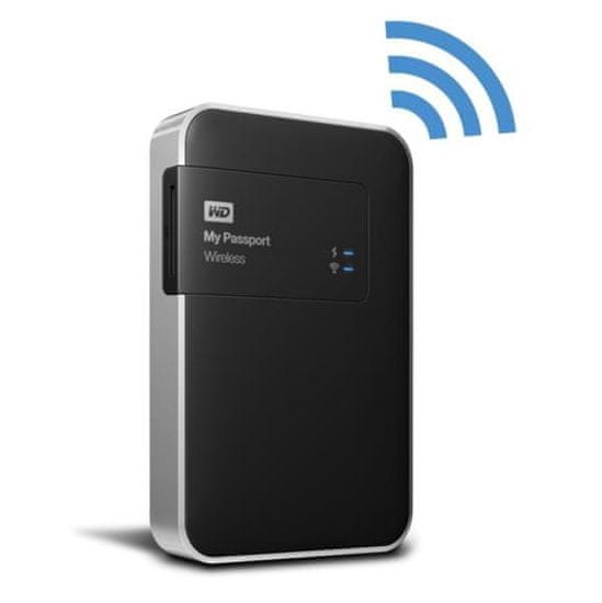 Western Digital zunanji trdi disk MY Passport Wireless 2TB USB 3.0, Wifi (WDBDAF0020BBK)