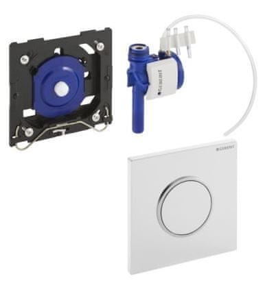 Geberit aktivna tipka Sigma 10 116.015.KJ1, bela-krom-bela, za pisoar - odprta embalaža