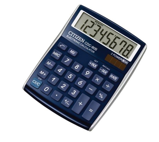 Citizen kalkulator CDC-80BLWB, moder
