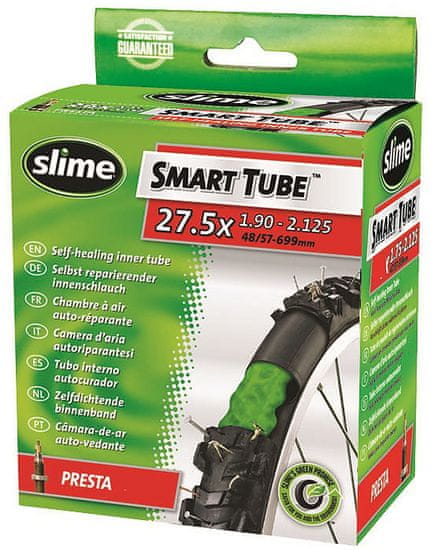 Slime Smart Tube MTB 27,5 zračnica, z gelom, 27,5x1,9-2,125 PV