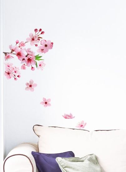 Crearreda stenska dekorativna nalepka, cvetoče češnje M