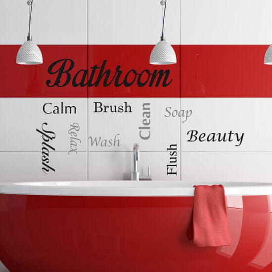Crearreda stenska dekorativna nalepka bathroom, Bathroom L