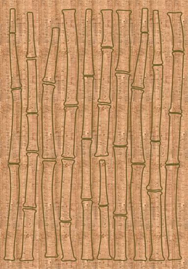 Crearreda stenska dekorativna nalepka juta, bambus XXL
