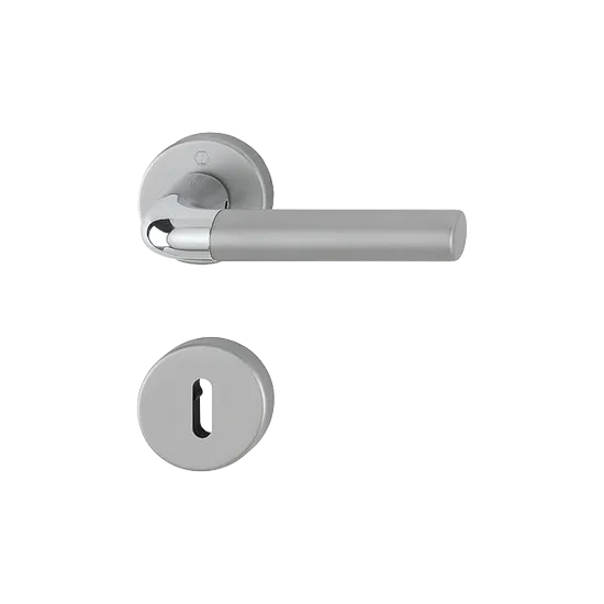 Hoppe aluminijasta kljuka za notranja vrata Bremen F49/F9-2 za sobni ključ - Odprta embalaža