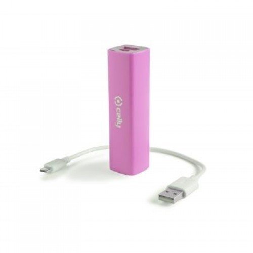 Celly prenosna baterija 2000 mAh, roza