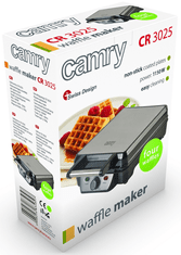 Camry aparat za peko vafljev, 1150 W (CR3025) - odprta embalaža