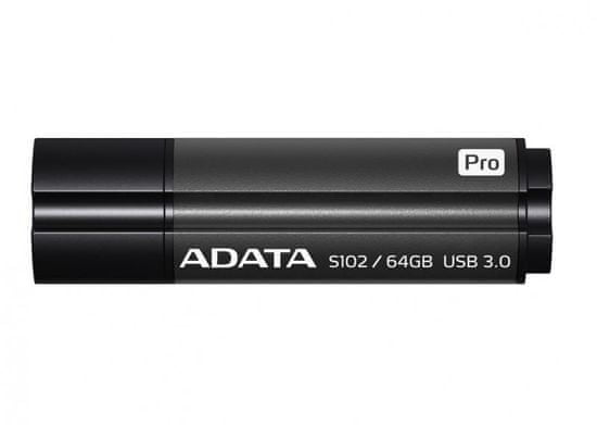 A-Data Prenosni USB disk S102 Pro Advanced 64GB, siv
