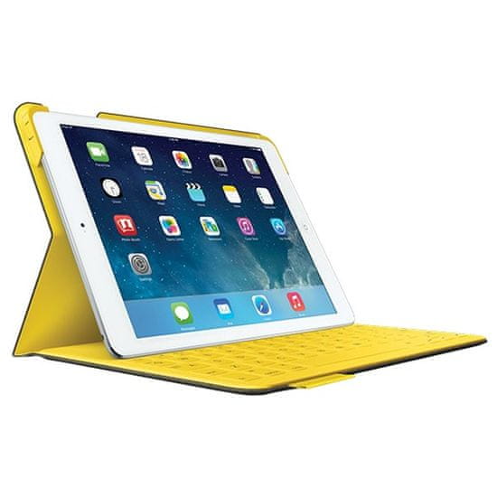 Logitech tipkovnica FabricSkin Folio za iPad air, rumena, SLO g.