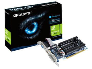 Gigabyte grafična kartica GeForce GT 610 1GB DDR3 GV-N610-1GI Silent