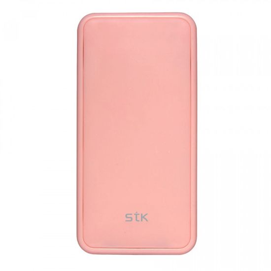 STK zunanja polnilna baterija CUBOID 2 za telefon ali tablico 4000 mAh, pink