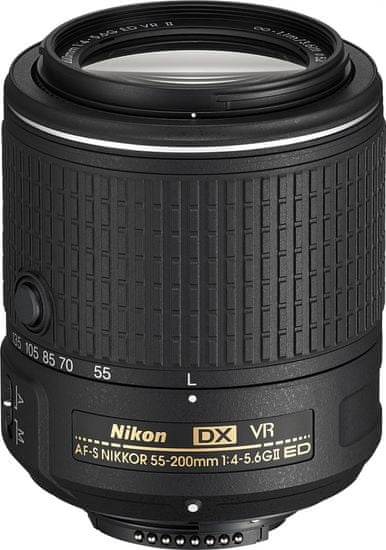 Nikon objektiv AF-S Nikkor 55–200 mm f/4-5.6G ED VR II