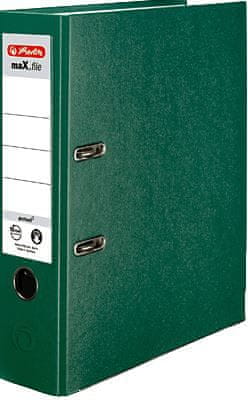 Herlitz maX.file registrator, A4, 8 cm, zelen
