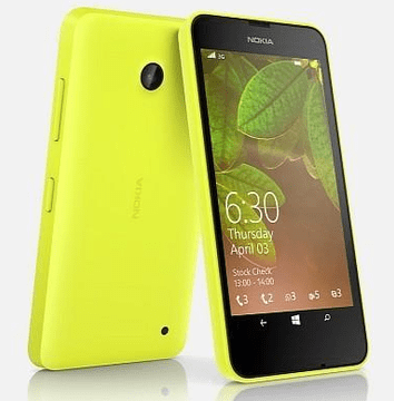 Nokia GSM Lumia 530, rumena