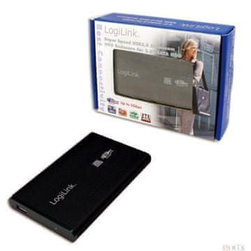 LogiLink ohišje za 2,5" trde diske, USB 3.0 (UA0106), črno
