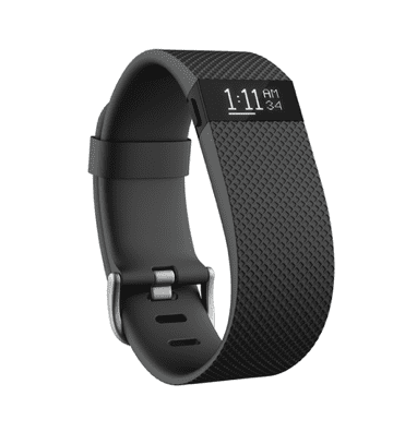 Fitbit merilnik aktivnosti Charge HR, velik, črn