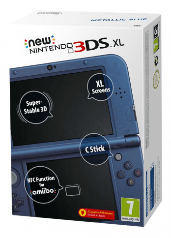 Nintendo igralna konzola New 3DS XL, kovinsko modra