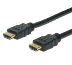 Digitus kabel HDMI High Speed Ultra HD z mrežno povezavo, 1m