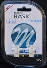 M-Tech žarnica LED MT 12V W5W-T10 1xSMD5050 konkavna, 2 kosa