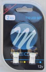 M-Tech žarnica LED 12V W5W-T10 4xSMD3528, 2 kosa