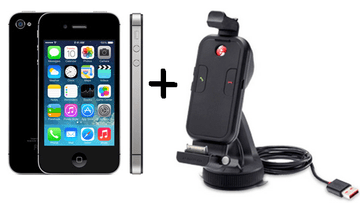 Apple GSM telefon iPhone 4s 8GB, črn + darilo TomTom komplet za prostoročno telefoniranje