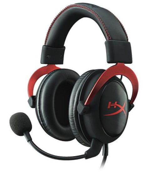 HyperX slušalke z mikrofonom HyperX Cloud II, rdeče