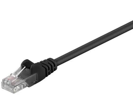 Goobay UTP mrežni kabel CAT5 črn, 1 m