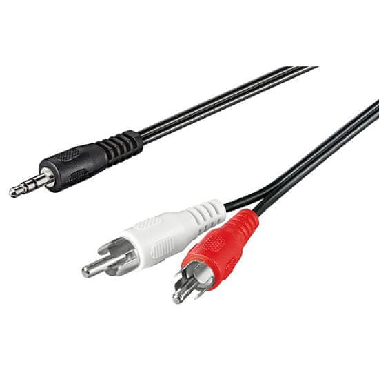 Goobay avdio kabel 3,5mm -> 2xRCA (činč) 3 m