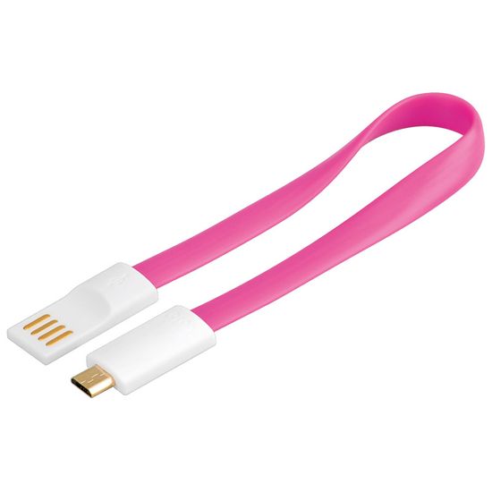Goobay USB 2.0 kabel A -> micro B, roza