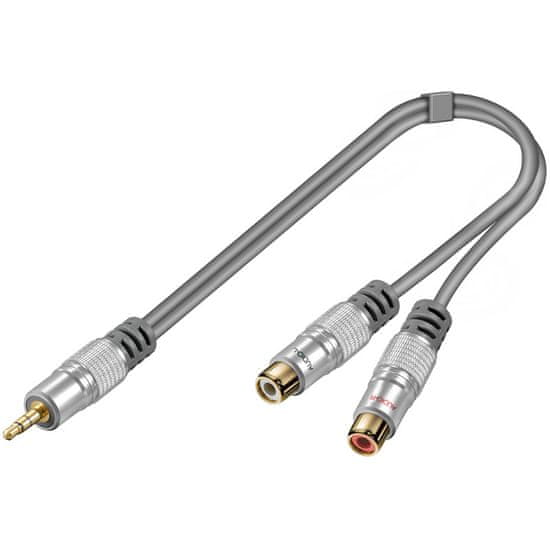 Home Theater Avdio kabel 3,5mm -> 2xRCA, 15 cm