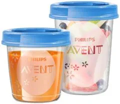 Philips Avent komplet 20 posodic, 10 x 180 ml in 10 x 240 ml