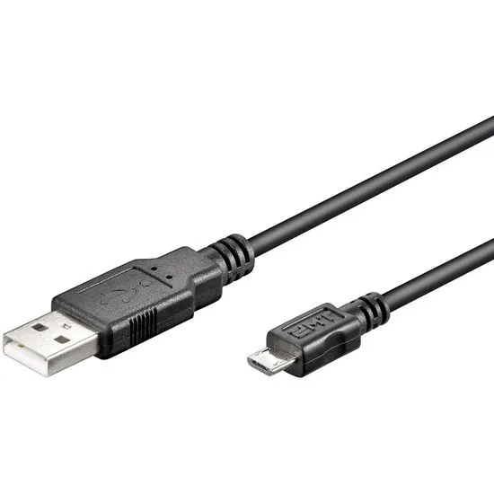 Goobay USB 2.0 kabel A -> Micro USB B, 1m.
