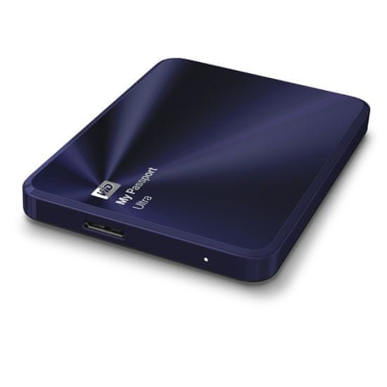 Western Digital zunanji trdi disk My Passport Ultra Metal 1TB USB 3.0 2,5", modro črn (WDBTYH0010BBA)