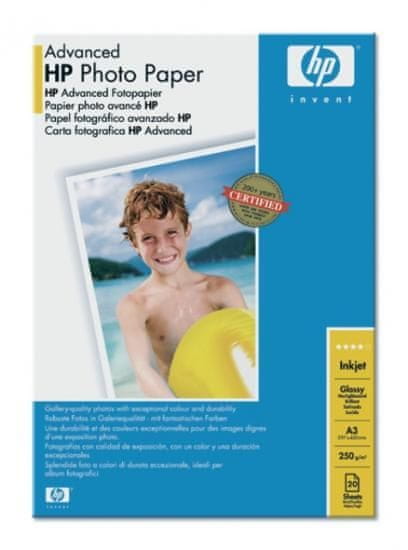 HP foto papir Advanced Glossy, A3 (Q8697A)