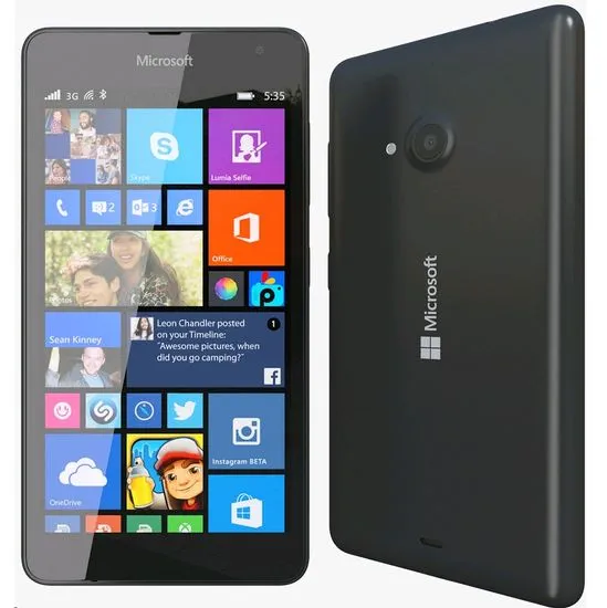 Microsoft GSM telefon Lumia 535, črn