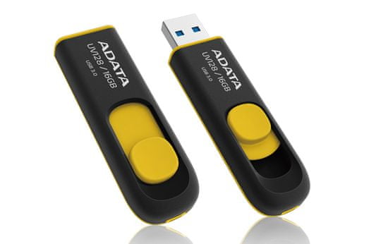 A-Data USB ključ UV128, 16 GB, črno-rumen