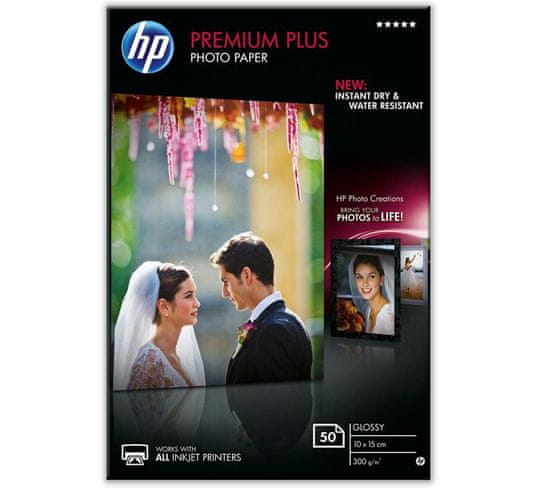 HP foto papir Premium Plus Glossy, 10 x 15 cm (CR695A)