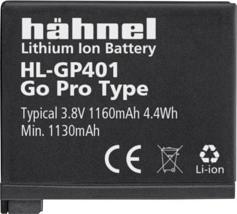 Hähnel baterija AHDBT-401 za GoPro 4 (HL-GP401)