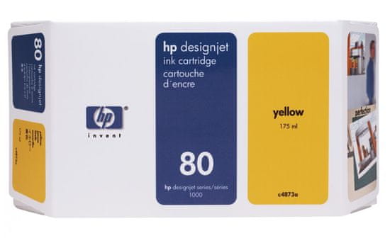 HP kartuša 80 (C4873A), 175 ml, Yellow