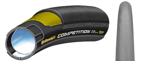 Continental cestna pnevmatika Tubular Competition, 28" x 22 mm, črna